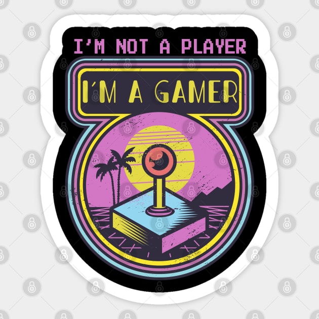 Im not a player im a gamer Sticker by JayD World